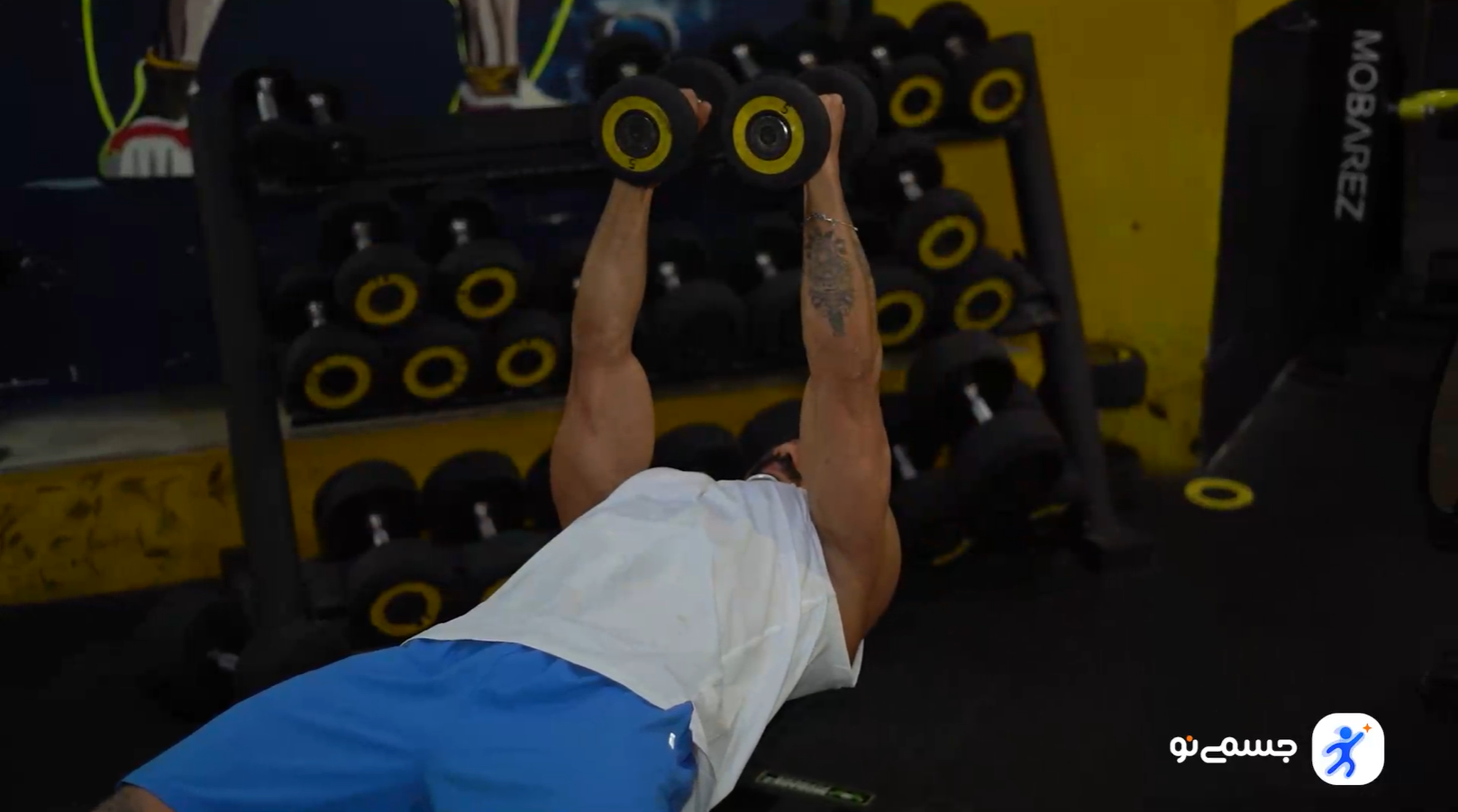 پرس بالای سینه دمبل موازی