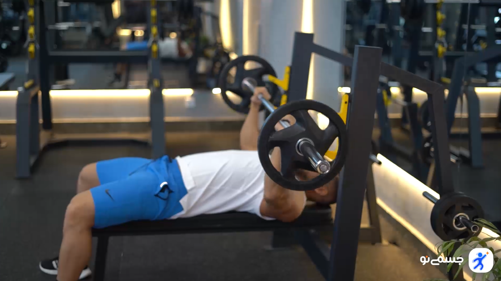 حرکت پرس سینه با هالتر